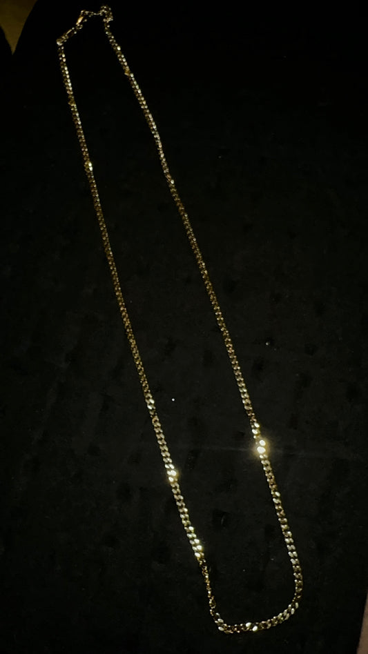 Dainty Curb Gold Plated Chain