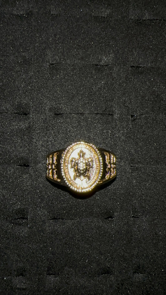 Gold Plated Turtle Ring