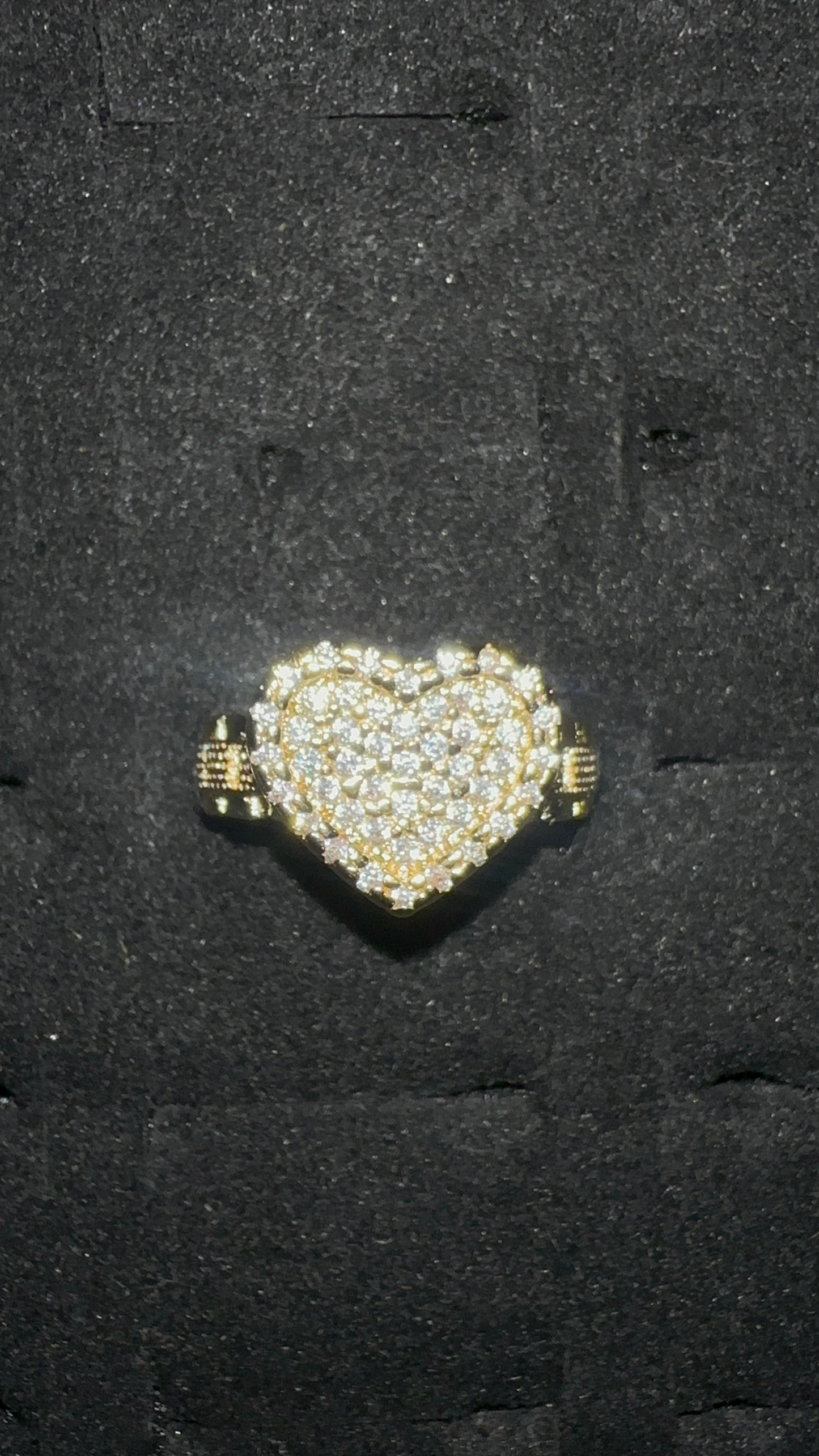 Diamond Heart Rolex Band Ring