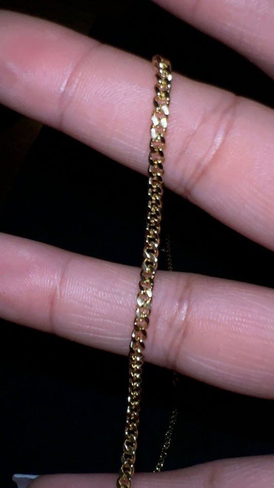 Dainty Curb Gold Plated Chain