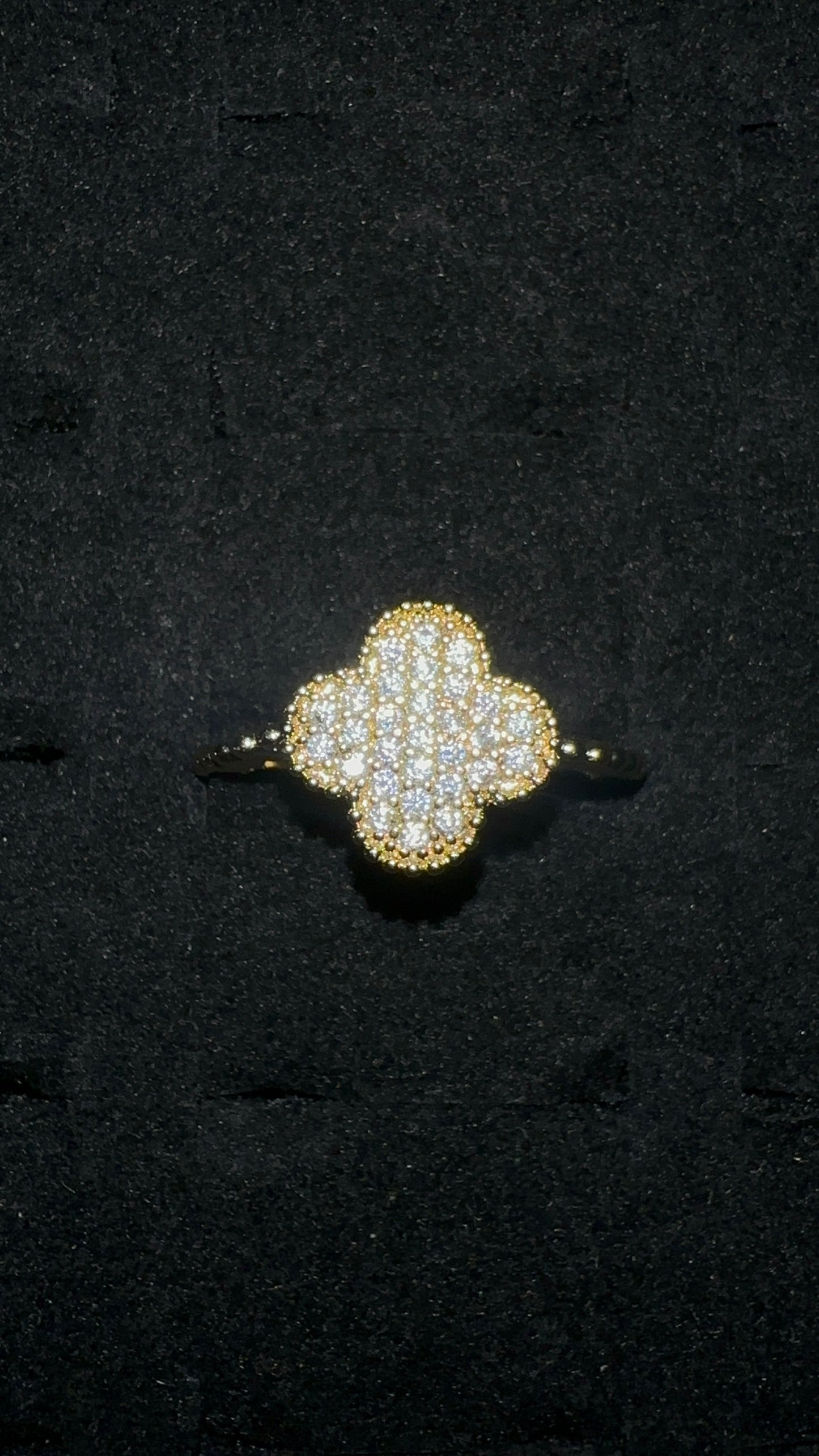 Van Cleef Styled Diamond Ring